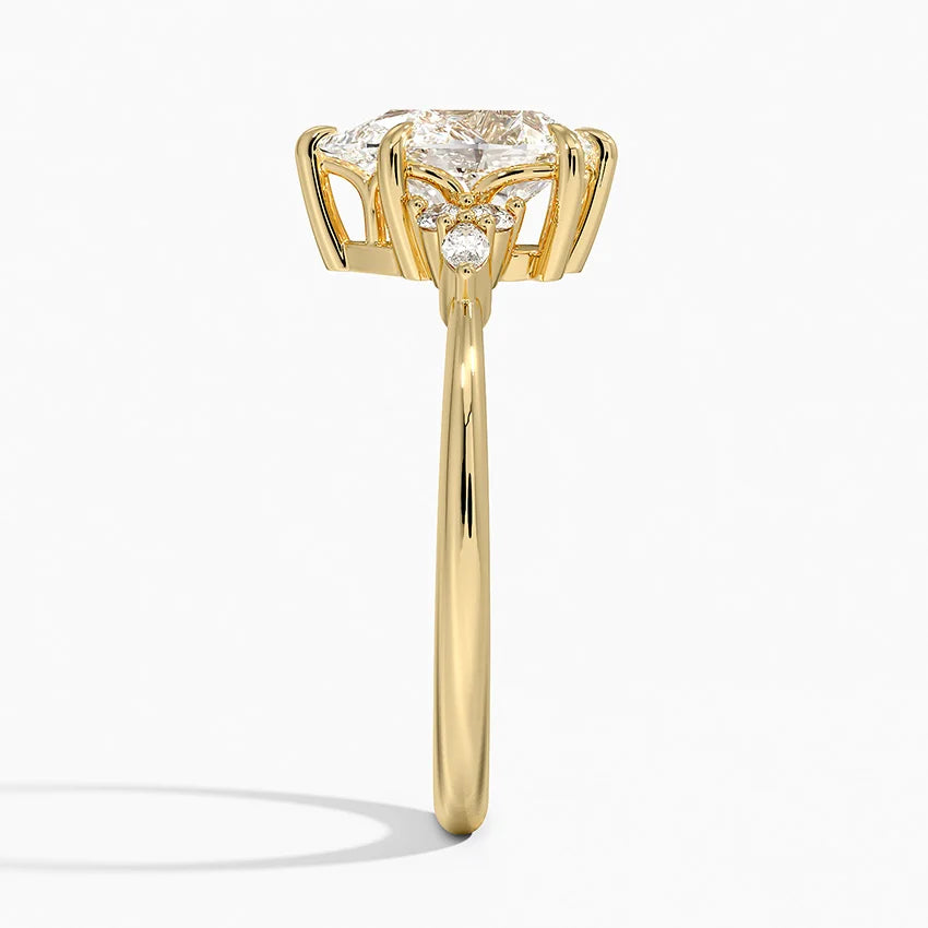 ANILLO DE COMPROMISO PETITE (1,5 + 0,11 CT) PERSONALIZADO - Pear Cut