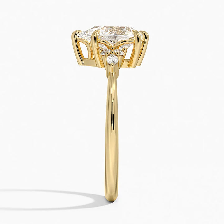 ANILLO DE COMPROMISO PETITE (1,5 + 0,11 CT) PERSONALIZADO - Pear Cut