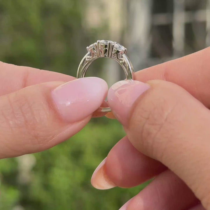 Anillo de compromiso TRINITY HEART