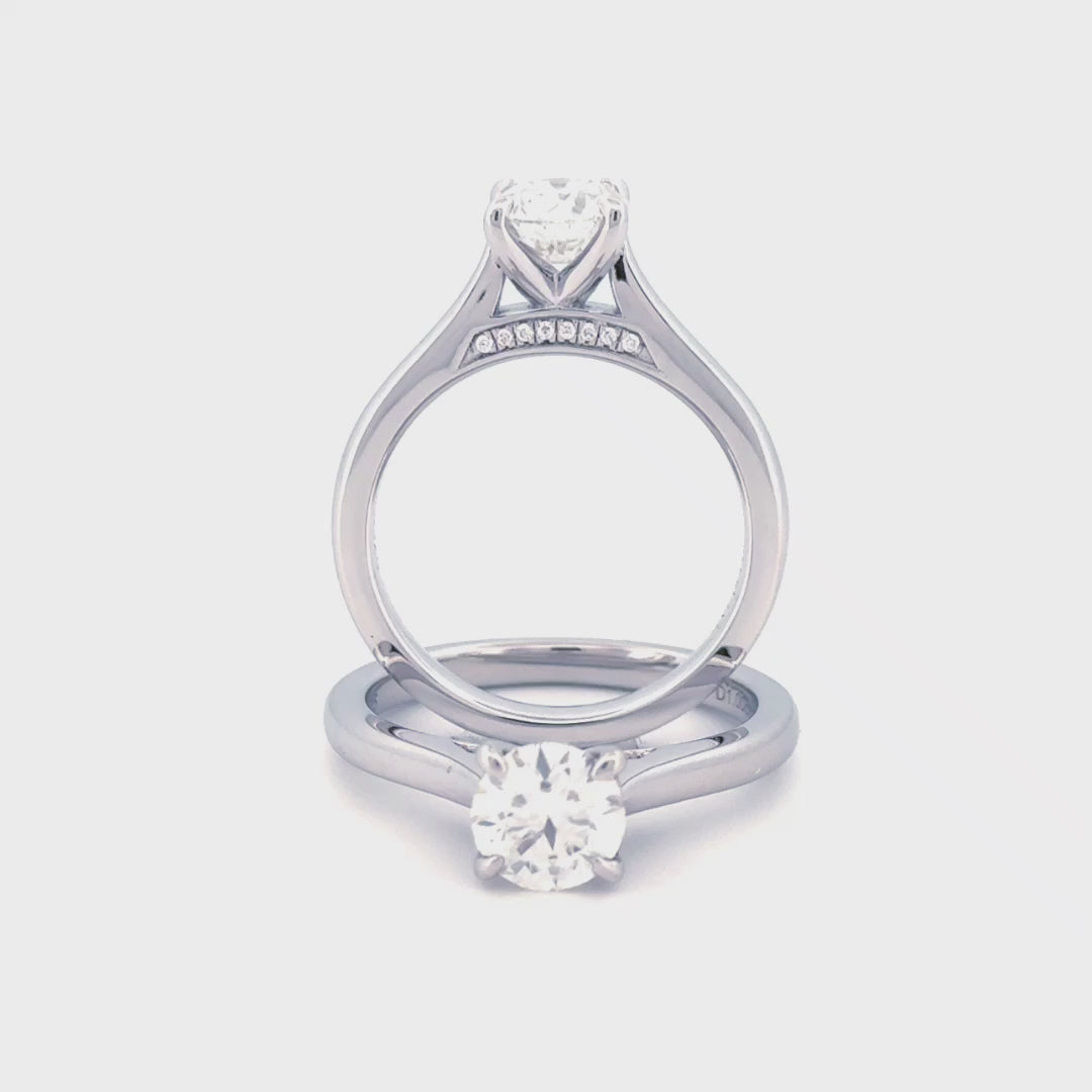 Anillo de compromiso Cathedral Solitaire