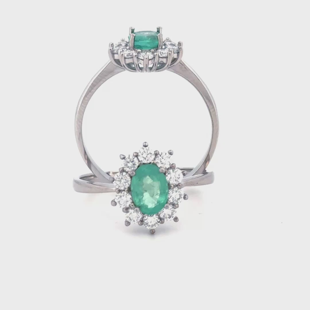 Anillo de compromiso - Esplendor Esmeralda