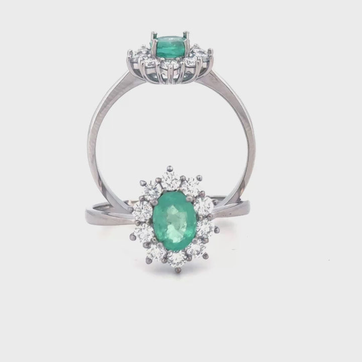 Anillo de compromiso - Esplendor Esmeralda
