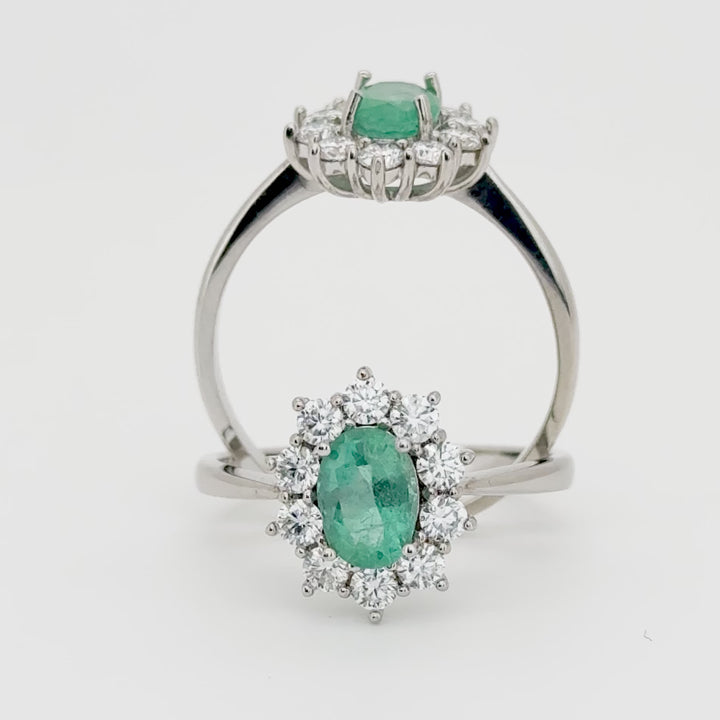 Anillo de compromiso - Esplendor Esmeralda