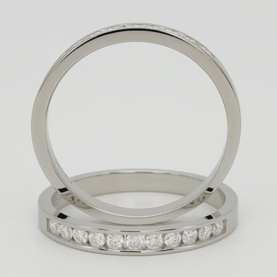 ANILLO DE COMPROMISO ESTILO MEDIO CINTILLO 1.8mm