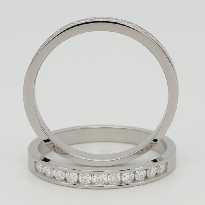 ANILLO DE COMPROMISO ESTILO MEDIO CINTILLO 1.8mm