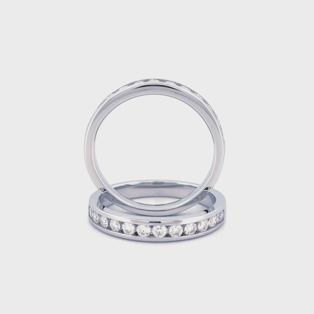ANILLO DE COMPROMISO ESTILO MEDIO CINTILLO