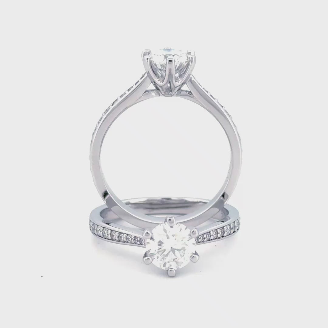 Anillo de compromiso brisa serena