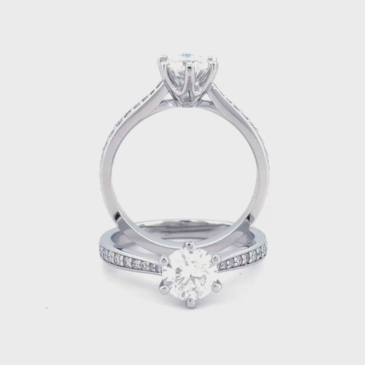 Anillo de compromiso brisa serena