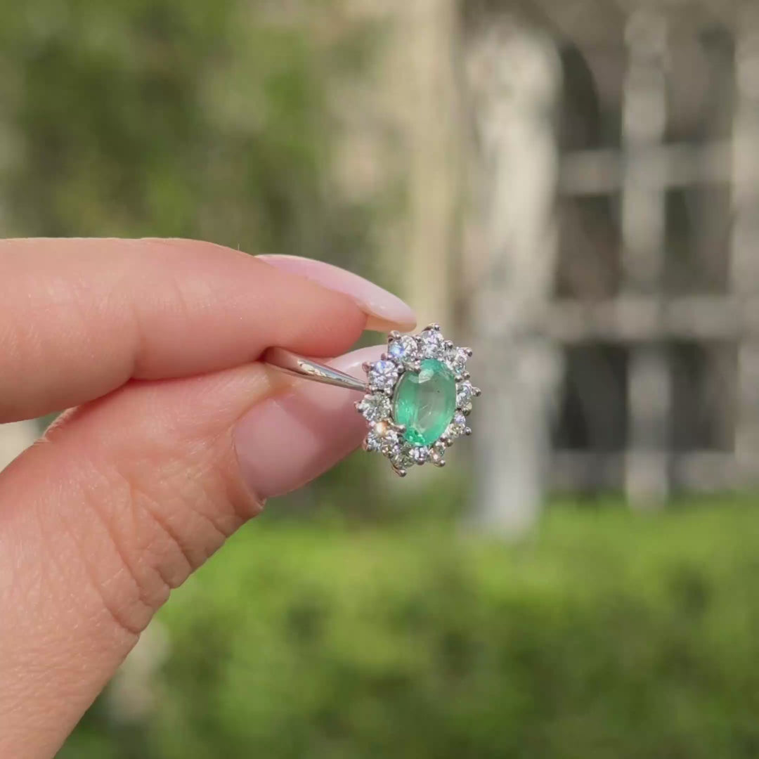 Anillo de compromiso - Esplendor Esmeralda