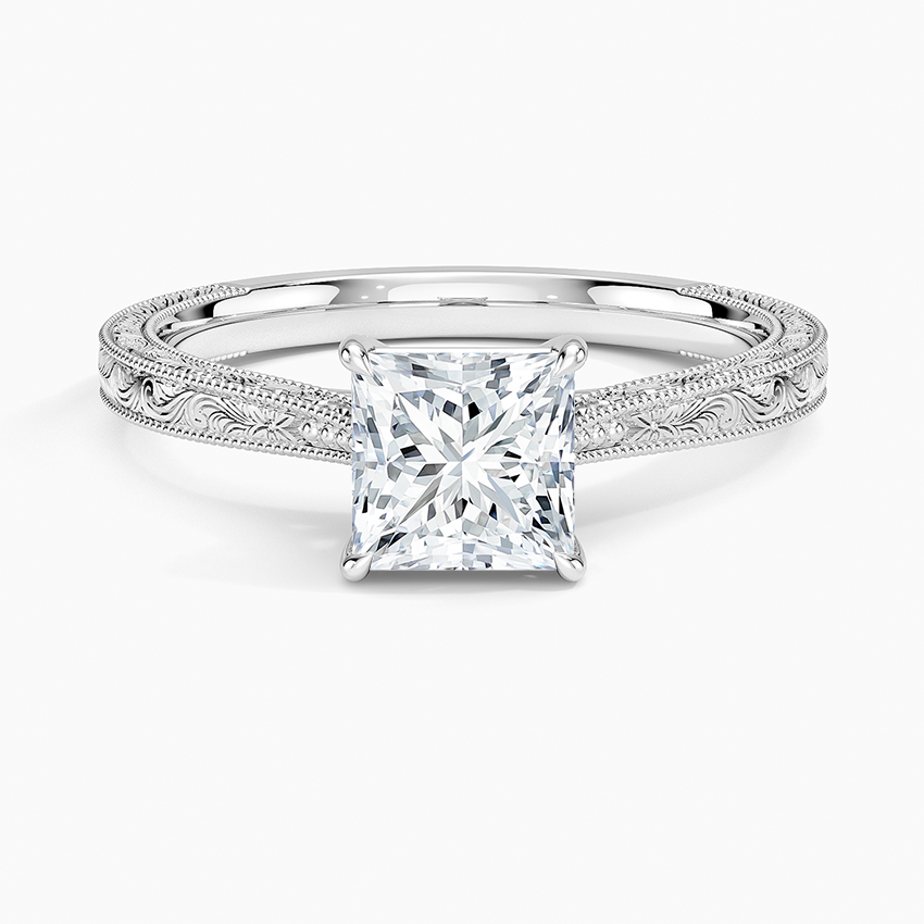 ANILLO DE COMPROMISO SOLITArio TALLADO 1,0 CT - Princess Cut