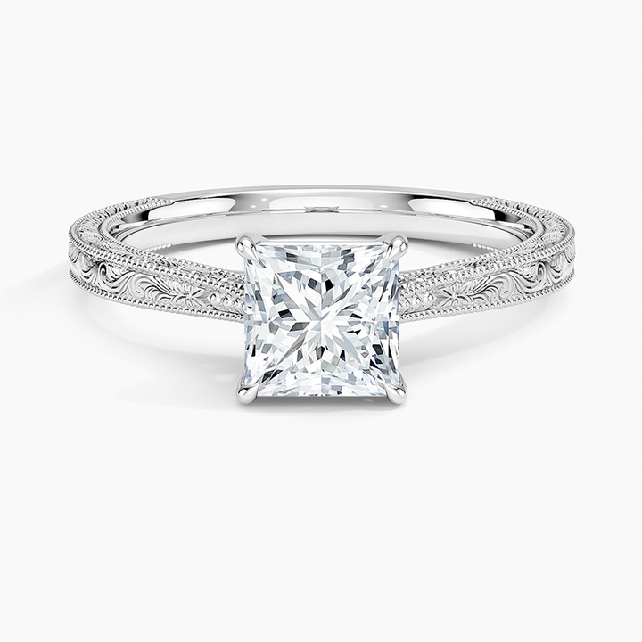 ANILLO DE COMPROMISO SOLITArio TALLADO 1,0 CT - Princess Cut