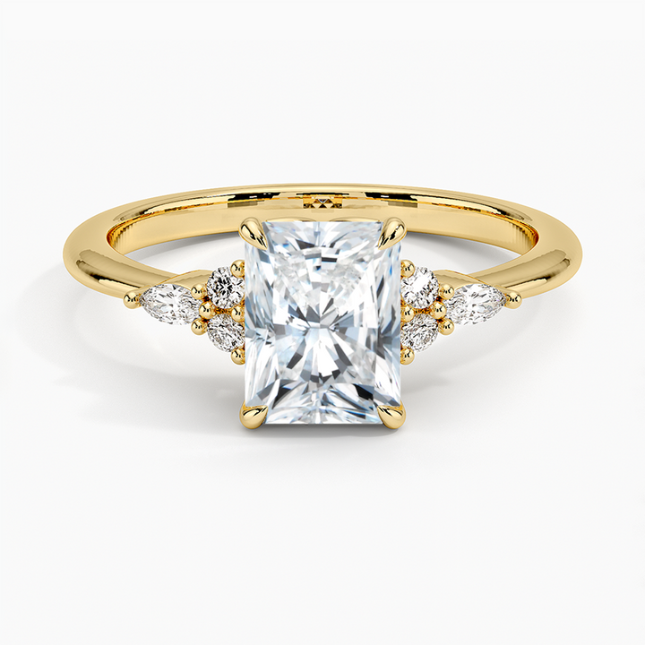 ANILLO DE COMPROMISO PETITE (1,5 + 0,11 CT) PERSONALIZADO - Radiant Cut