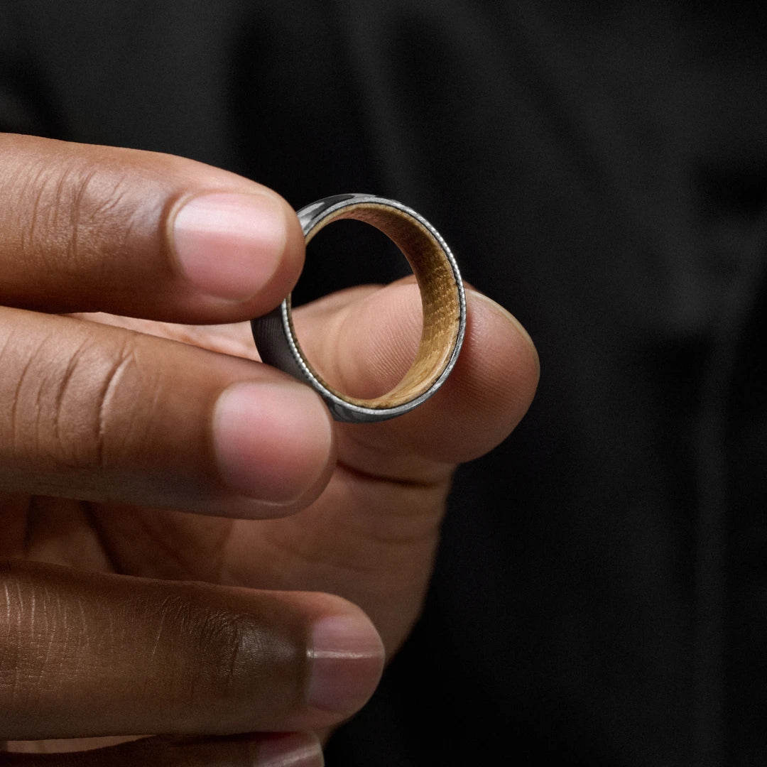 ANILLO DE COMPROMISO HOMBRE CAOBA