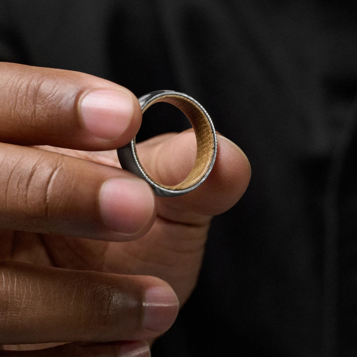 ANILLO DE COMPROMISO HOMBRE CAOBA